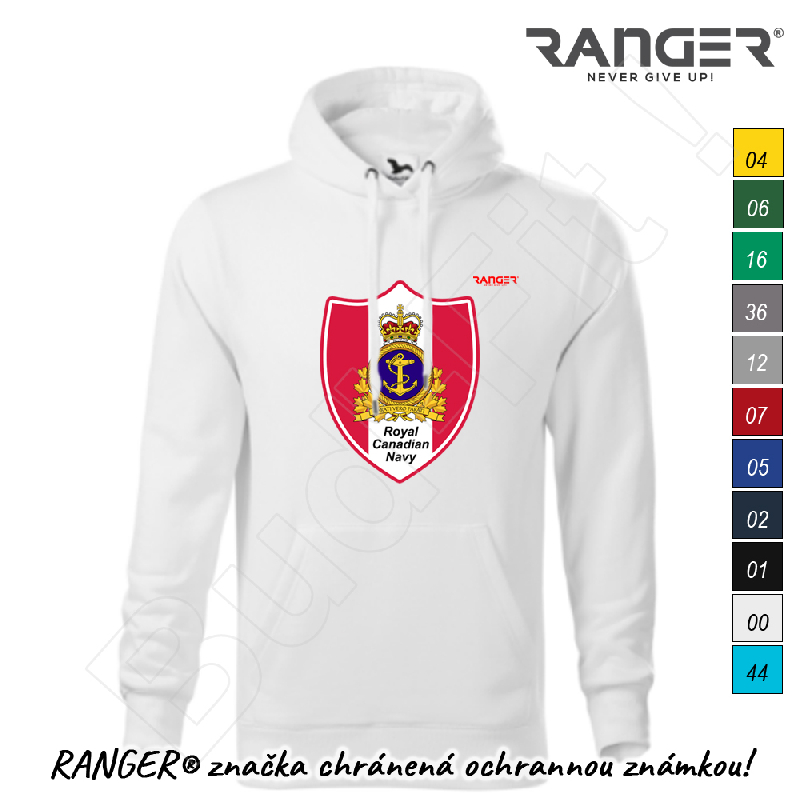 Mikina RANGER®  s kapucňou - KANADSKÉ NÁMORNÍCTVO