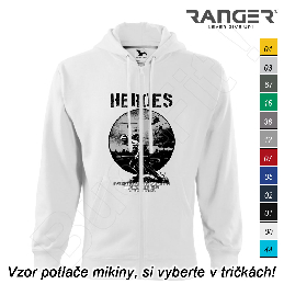 Mikina RANGER® s kapucňou a zipsom - HEROES