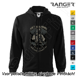 Mikina RANGER® s kapucňou a zipsom - VETERANS