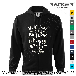 Mikina RANGER® s kapucňou a zipsom - MUAY THAI - a