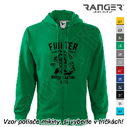 Mikina RANGER® s kapucňou a zipsom - FIGHTER - a