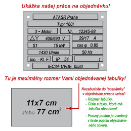 Kovové štítky na označovanie 3