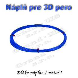 Náplň pre 3D pero, ABS - 1,75 mm - modrá (cena za 1m)