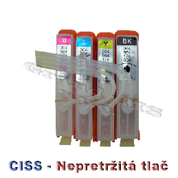 CISS QUEEN-US pre HP - náhrada za kazety 364xl CMYK (CB323EE, CB324EE, CB325EE, CN684EE)