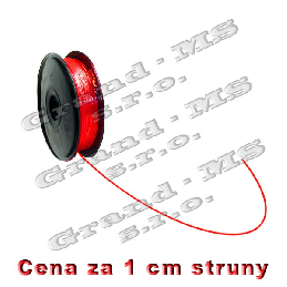 Tlačová struna ABS - 1,75 mm - červená (cena za 1 m)_product_product_product