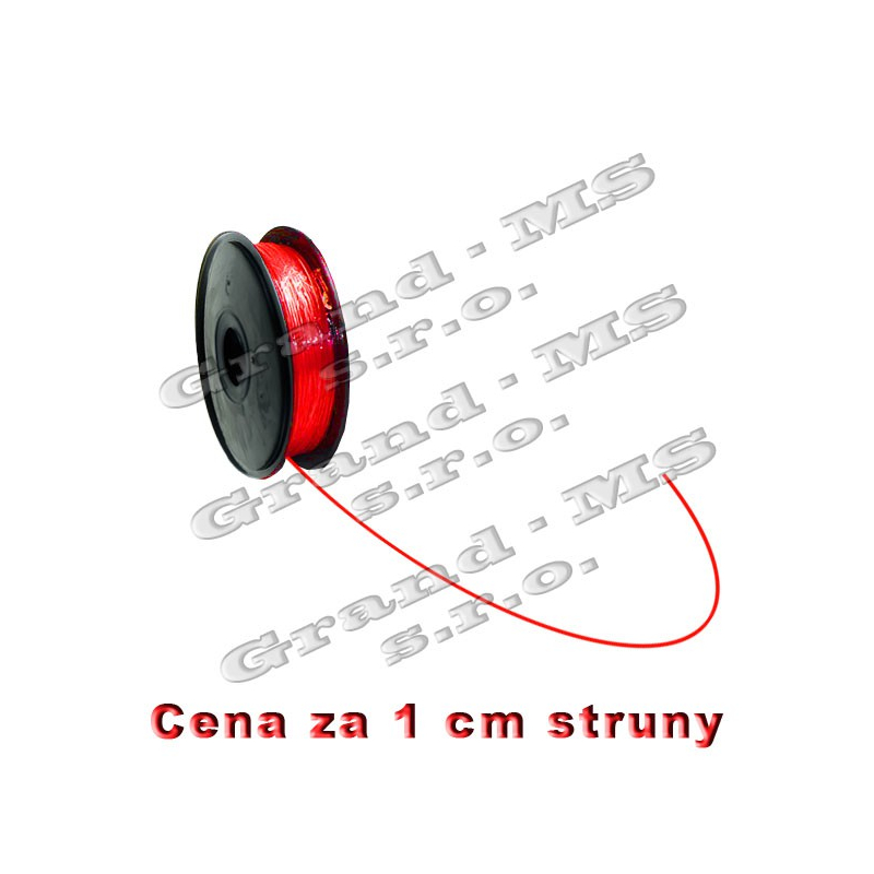 Tlačová struna ABS - 1,75 mm - červená (cena za 1 m)_product_product_product