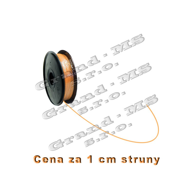 Tlačová struna ABS - 1,75 mm - oranžová (cena za 1 m)