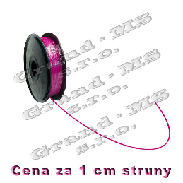 Tlačová struna ABS - 1,75 mm - ružová (cena za 1 m)