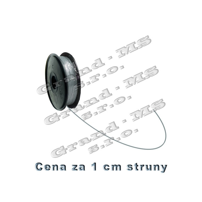 Tlačová struna ABS - 1,75 mm - strieborná (cena za 1 m)