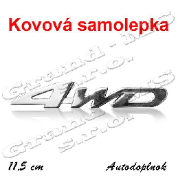 Kovová samolepka 4 - WD - univerzal, typ-01