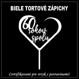 Tortový zápich kombinovaný - rôzne farby