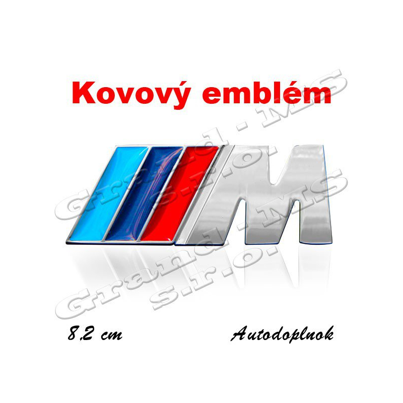 Kovový emblém M - pre Bmw typ 1