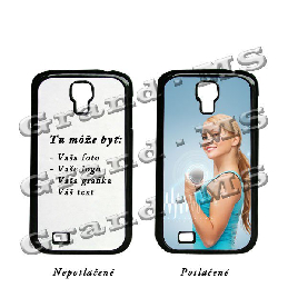 Ochranný kryt QUEEN-US na Samsung S4 i9505 čierny, s Vami zaslaným obrázkom, logom či inou grafikou