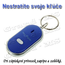 LED Key Finder - Lokátor stratených kľúčov, prívesok čierny-0