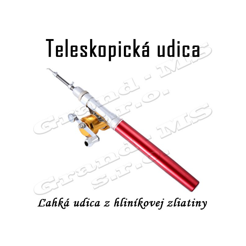 Teleskopická mini udica - zlatá