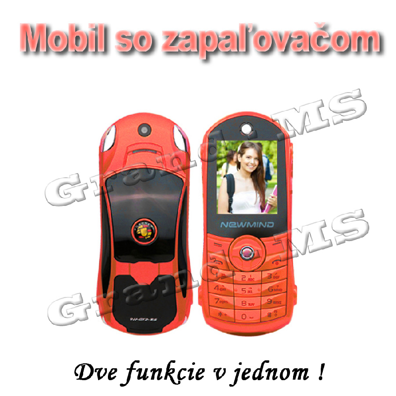 Mobilný telefón, ŠPORT CAR NEWMIND F8 - červený_product