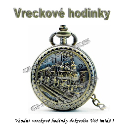 Vreckové hodinky - retro bronzový VLAK 2 3D dizajn_product_product_product_product_product