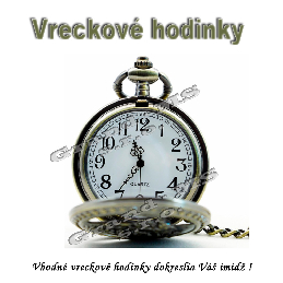 Vreckové hodinky - retro bronzový VLAK 2 3D dizajn_product