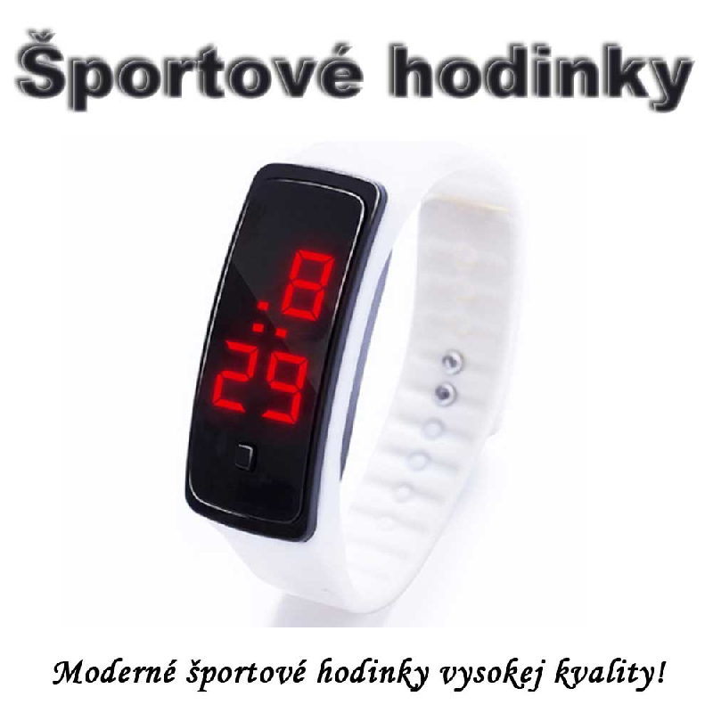 Športové digitálne hodinky QUEEN-US 0218, červené