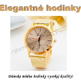 Dámske elegantné hodinky Geneva platinum