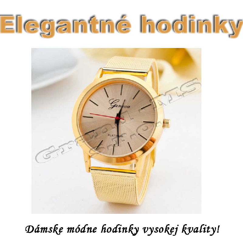 Dámske elegantné hodinky Geneva platinum