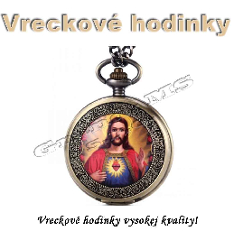 Vreckové hodinky JEŽIŠ - retro bronzový dizajn