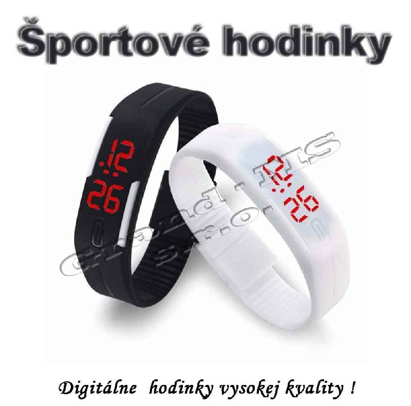 Športové digitálne hodinky QUEEN-US 0219, čierne