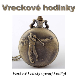 Vreckové hodinky - retro bronzový GOLF 3D dizajn