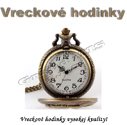 Vreckové hodinky - retro bronzový KONÍK 3D dizajn_product