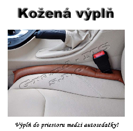 Univerzálna kožená výplň medzi autosedačky - hnedá_product