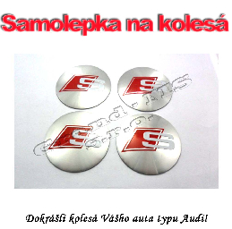 Samolepka na stredový kruh na disk kolesa S line 56mm