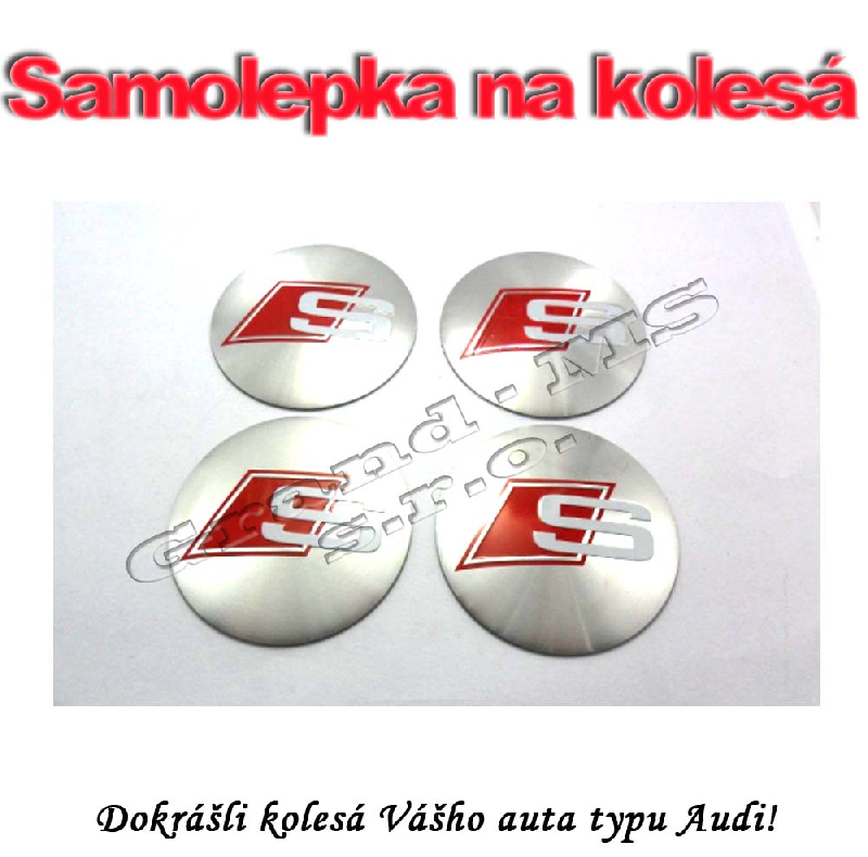 Samolepka na stredový kruh na disk kolesa S line 56mm