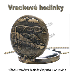 Vreckové hodinky  retro bronzový LIETADLO 3D dizajn.jpg_product