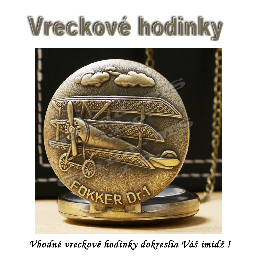 Vreckové hodinky  retro bronzový LIETADLO 3D dizajn.jpg_product