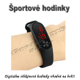 Športové digitálne hodinky QUEEN-US 0216, čierne