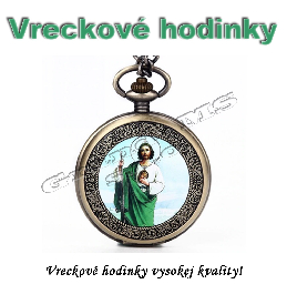 Vreckové hodinky JEŽIŠ - retro bronzový dizajn_product_product_product_product