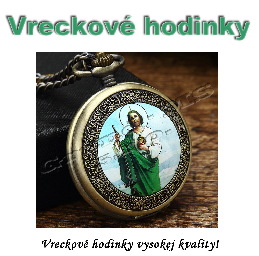 Vreckové hodinky JEŽIŠ - retro bronzový dizajn_product