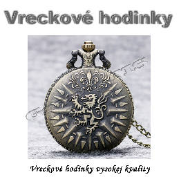 Vreckové hodinky - retro bronzový LANNISTER 3D dizajn