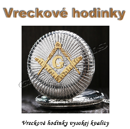 Vreckové hodinky - strieborno/zlaté FREEMASON 3D dizajn_product