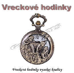 Vreckové hodinky - retro bronzový MONKEYS 3D dizajn_product_product_product