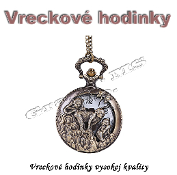 Vreckové hodinky - retro bronzový MONKEYS 3D dizajn