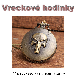 Vreckové hodinky - retro bronzový PUNISHER 3D dizajn_product