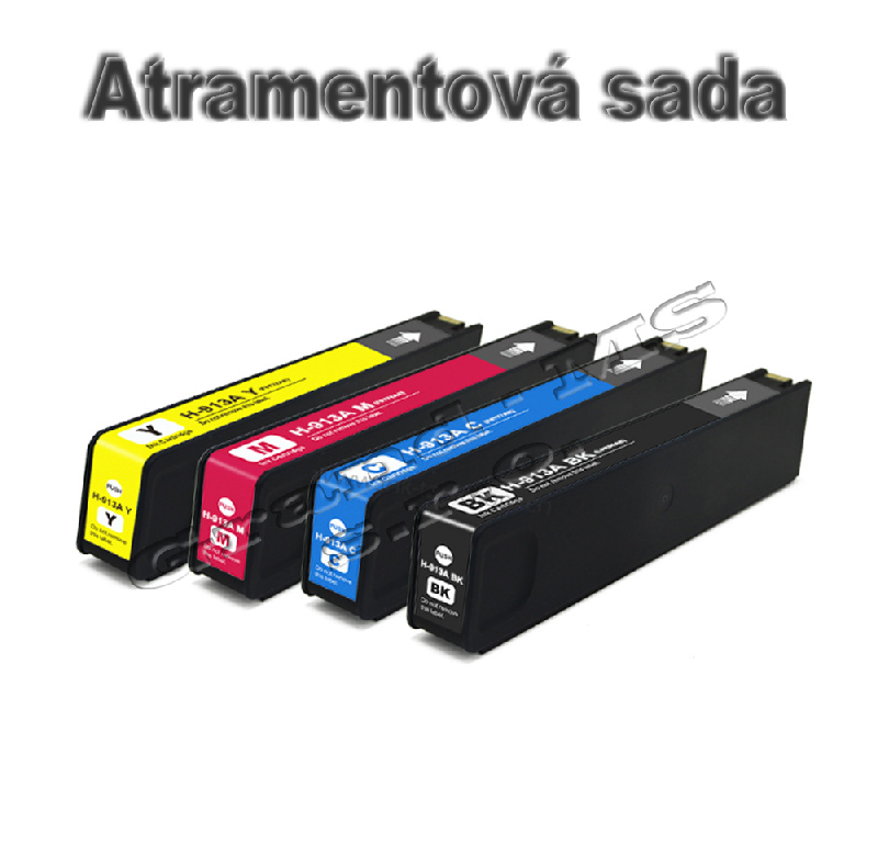 Sada kompatibilná s HP 913A CMYK (F6T77AE, F6T78AE, F6T79AE, L0R95AE)