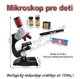 Bologický mikroskop pre deti s príslušenstvom - zväčšenie až 1200x _product_product_product