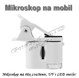 Vreckový mikroskop s úchytom na mobil so 60 x zväčšením _product