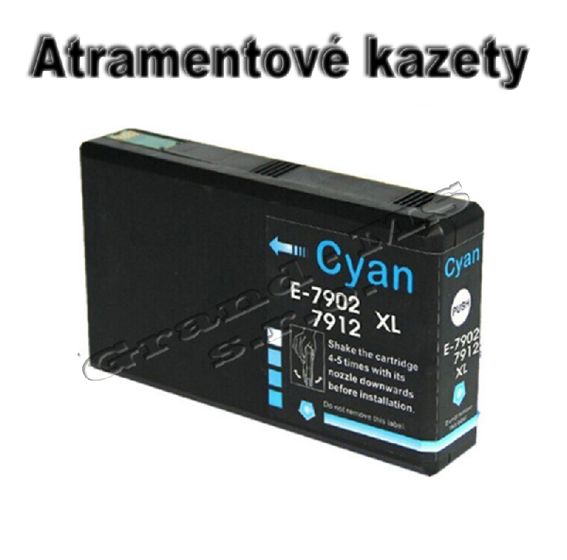 Atramentová kazeta kompatibilná s Epson T7902 / T7912, 79XL,(C13T79024010) Cyan