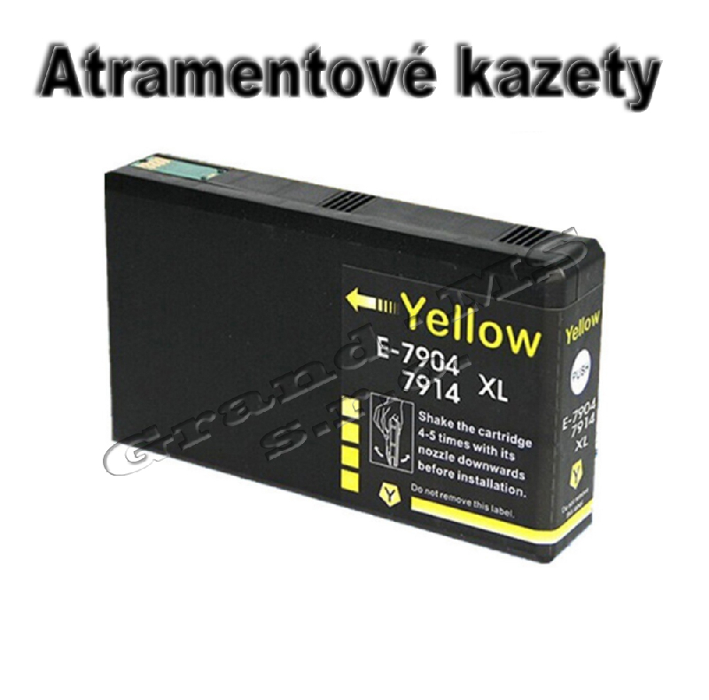 Atramentová kazeta kompatibilná s Epson T7904 / T7914, 79XL,(C13T79044010) Yellow