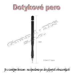 Dotykové pero s tenkým hrotom 2 v 1 WK1009  - strieborné_product