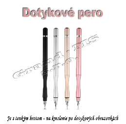 Dotykové pero s tenkým hrotom 2 v 1 WK1009  - strieborné_product