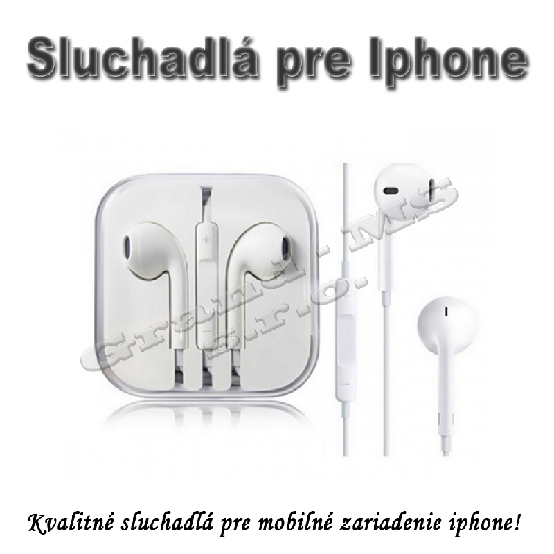 Sluchadlá  s mikrofónom pre Iphone